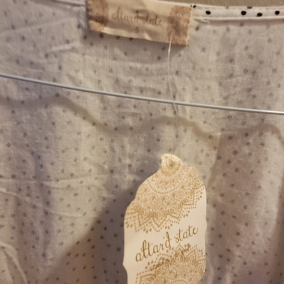 Altar’d State Polka Dot Faux Wrap Top Size Small - Picture 5 of 6